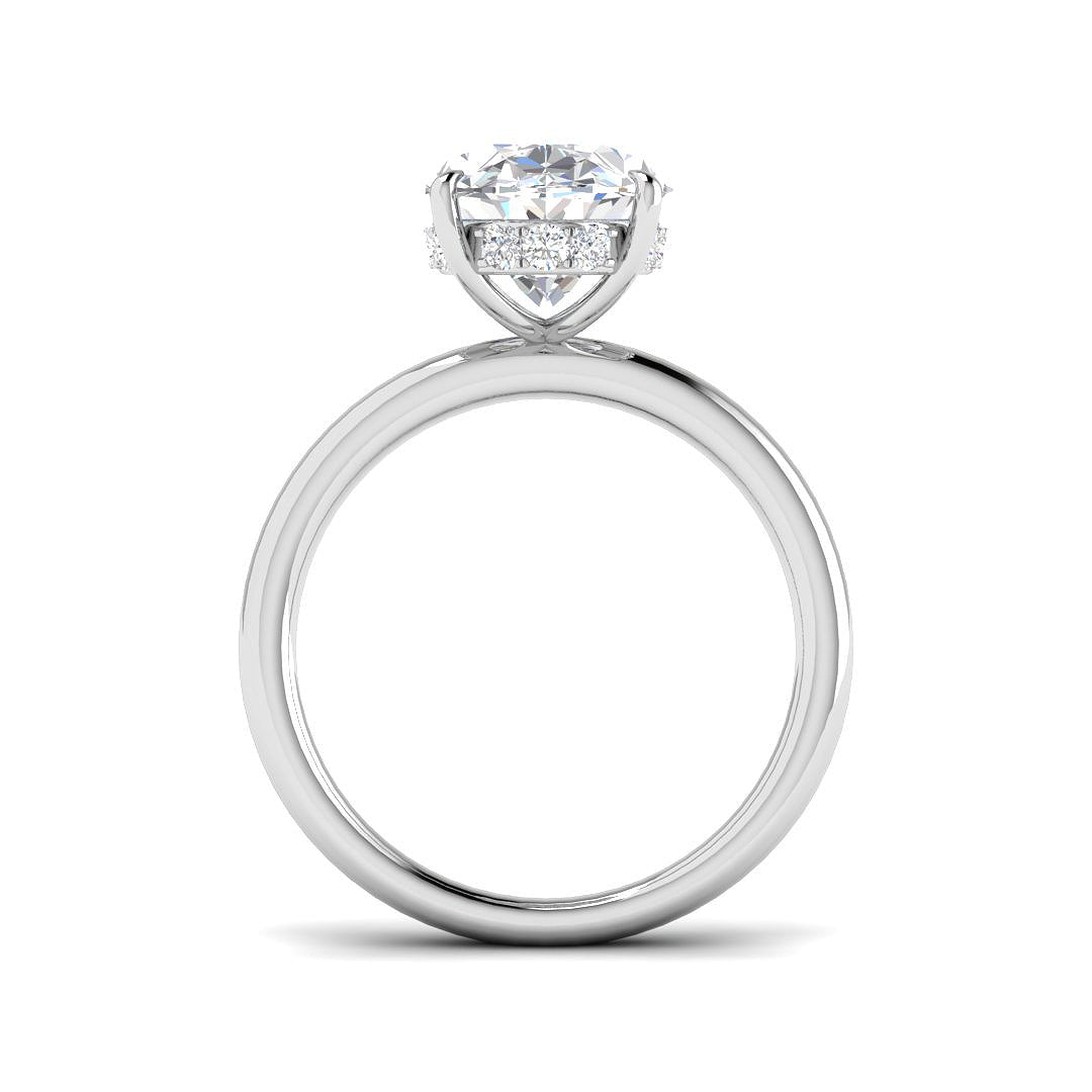 Platinum 4.22ct E VS1 Laboratory Grown CVD Ring
