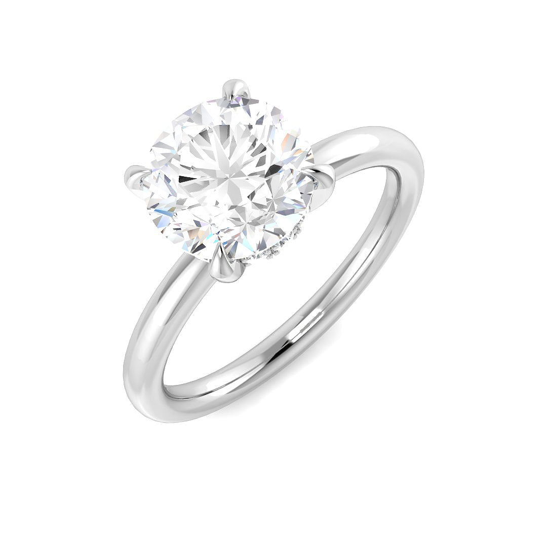 Platinum 2.14ct E VS2 Laboratory Grown CVD Ring