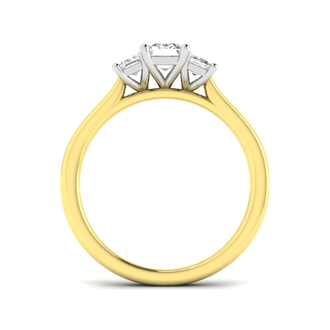 18ct Two-Tone Gold 1.45ct Laboratory Grown CVD Ring