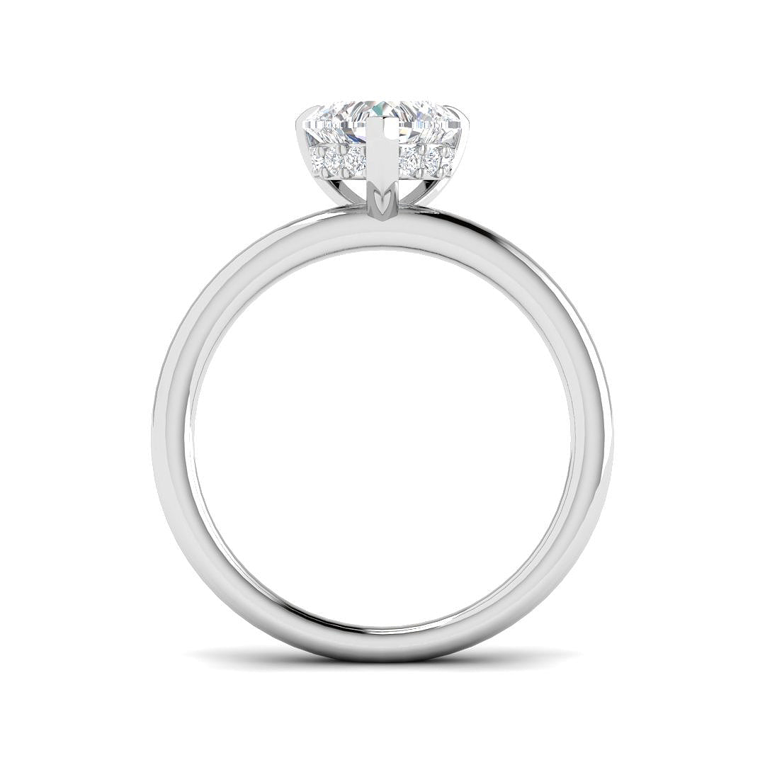 9ct White Gold 1.13ct D VS1 Laboratory Grown CVD Ring