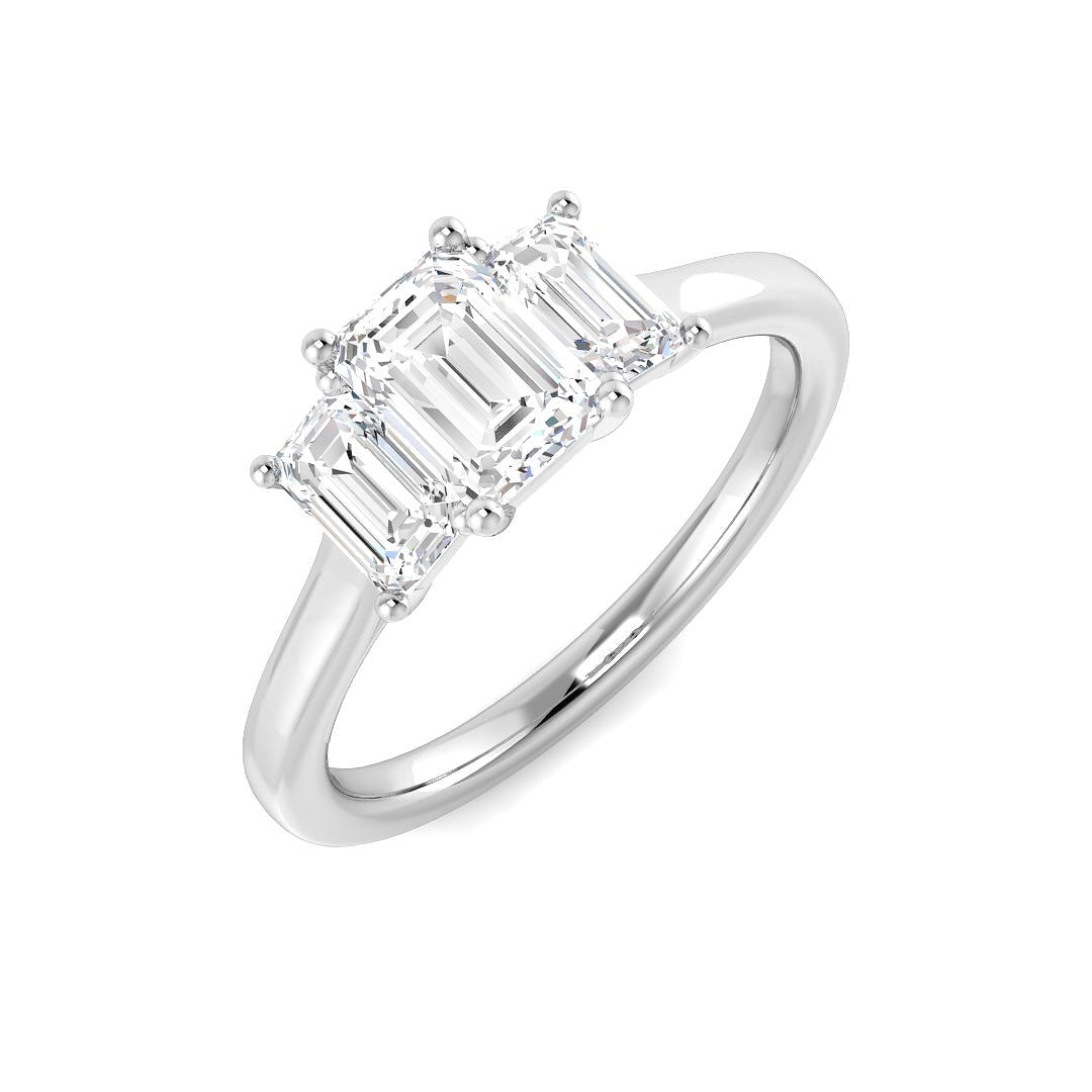 9ct White Gold 1.45ct Laboratory Grown CVD Ring