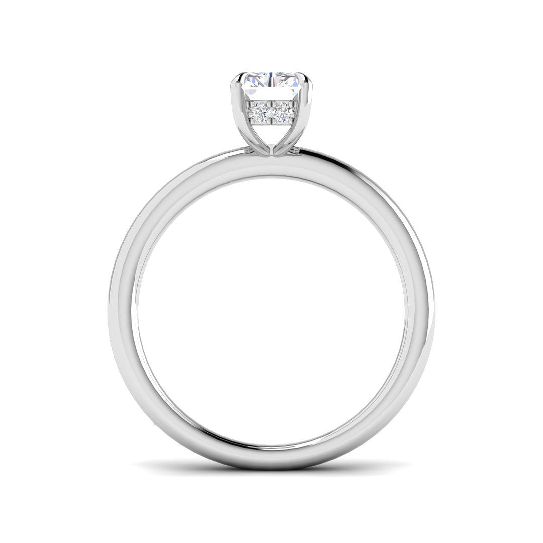 Platinum 1.11ct E VS2 Laboratory Grown CVD Ring