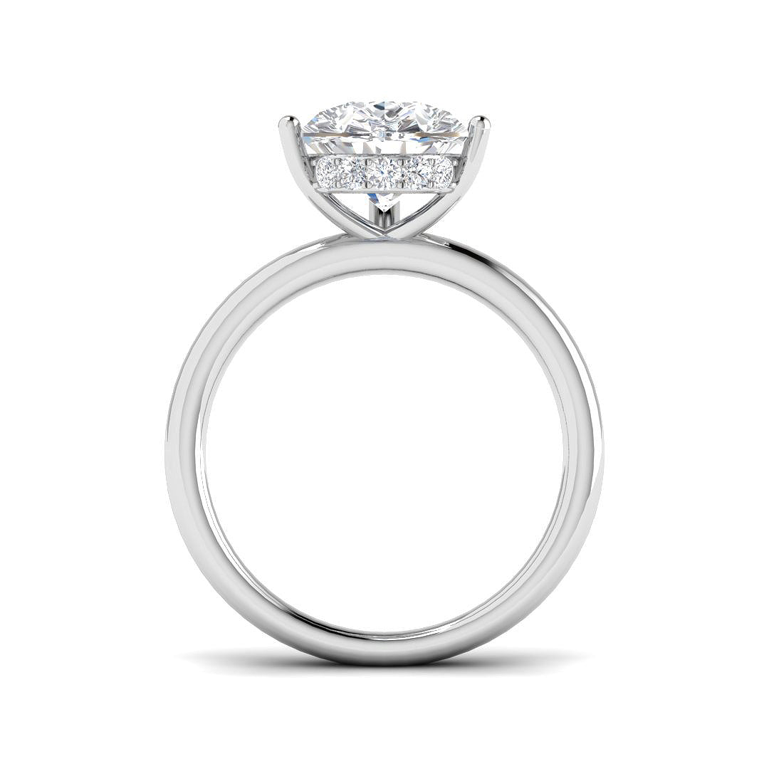 Platinum 4.24ct E VS1 Laboratory Grown CVD Ring