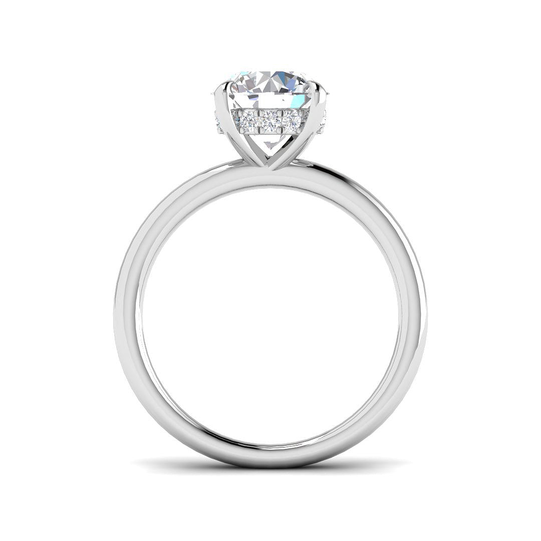 Platinum 2.15ct E VS2 Laboratory Grown CVD Ring