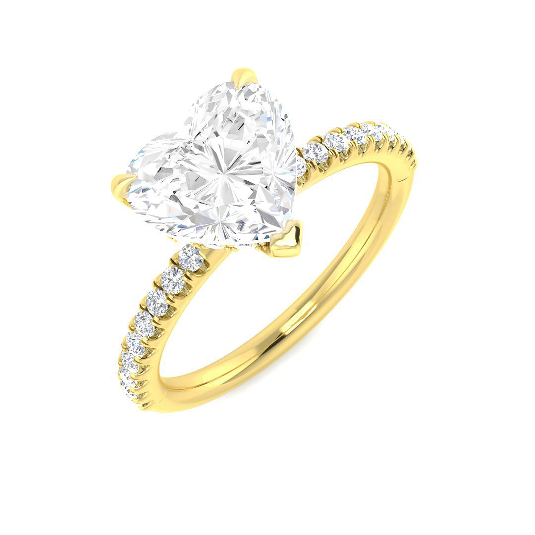 18ct Yellow Gold 2.36ct D VVS2 Laboratory Grown CVD Ring