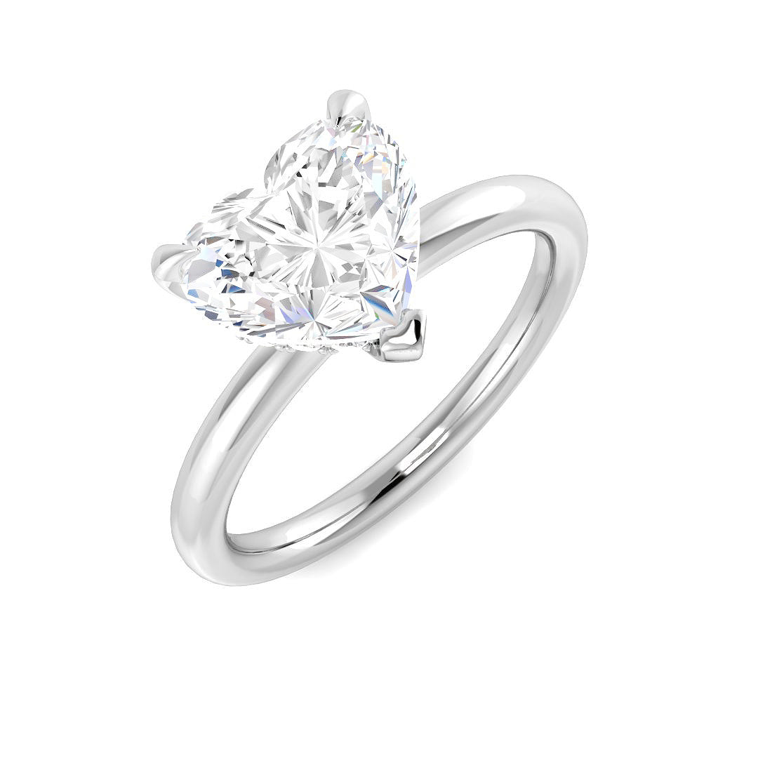 9ct White Gold 2.14ct E VS2 Laboratory Grown CVD Ring
