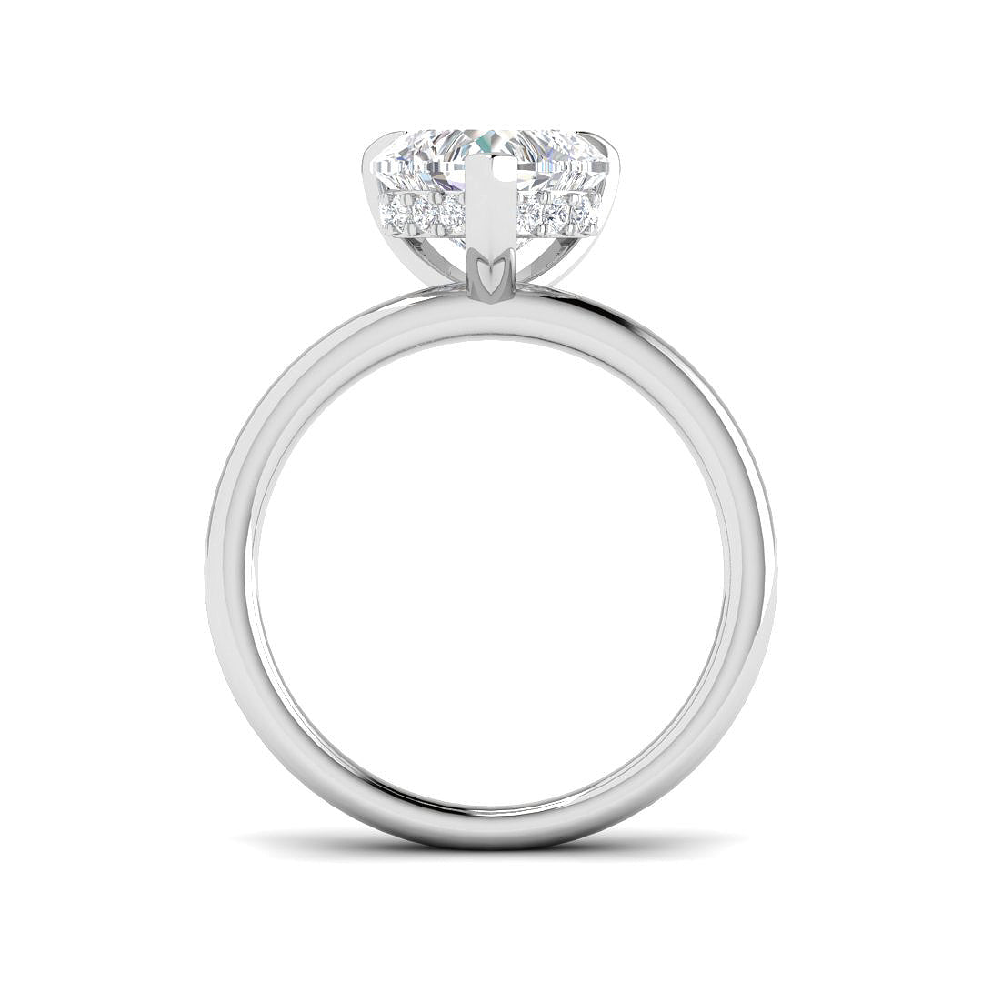 9ct White Gold 2.14ct E VS2 Laboratory Grown CVD Ring