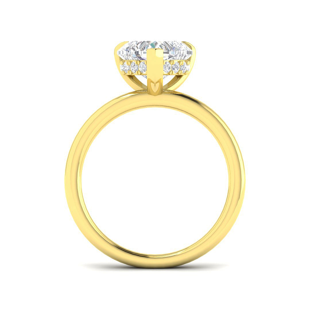 9ct Yellow Gold 2.15ct E VS2 Laboratory Grown CVD Ring