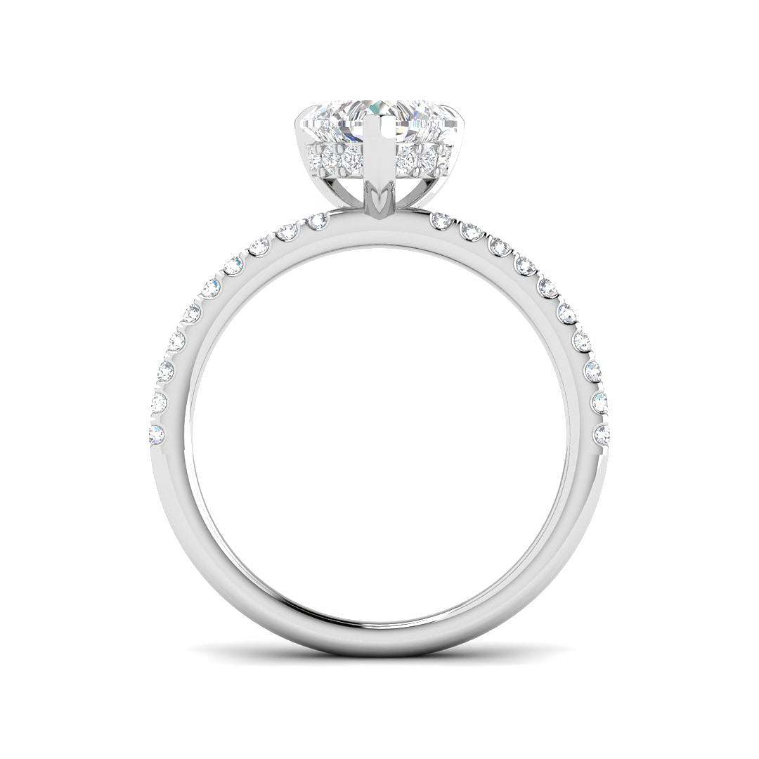 9ct White Gold 1.30ct D VS1 Laboratory Grown CVD Ring