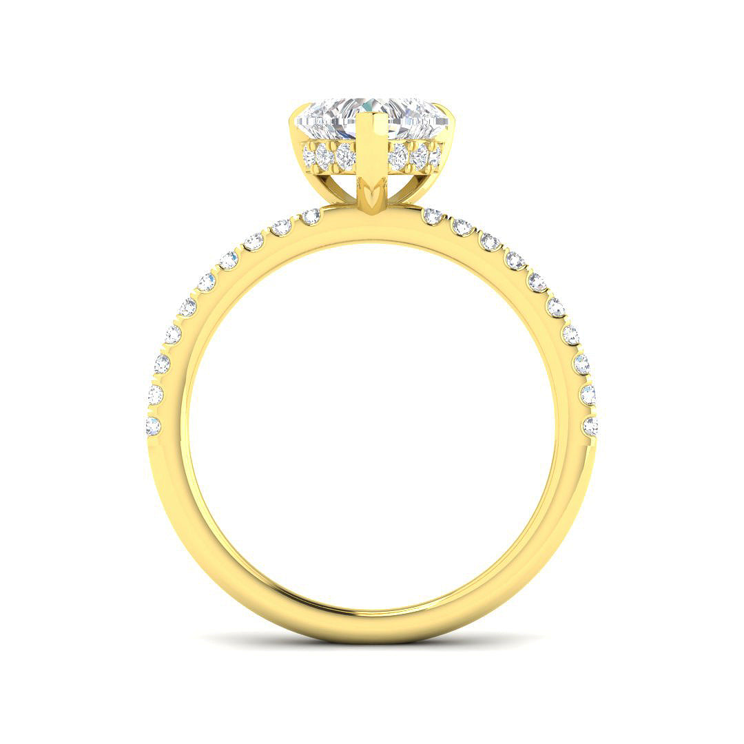 9ct Yellow Gold 1.30ct D VS1 Laboratory Grown CVD Ring