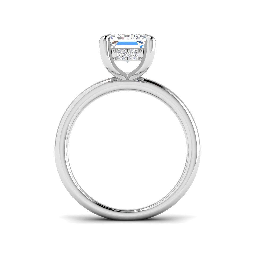 9ct White Gold 4.20ct E VS1 Laboratory Grown CVD Ring