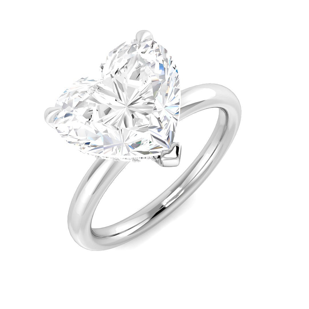 Platinum 4.23ct E VS2 Laboratory Grown CVD Ring