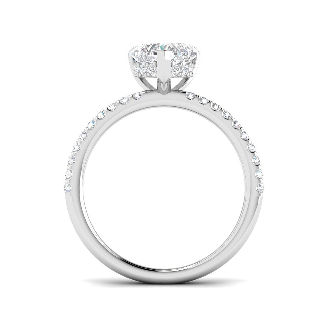 Platinum 1.29ct D VS1 Laboratory Grown CVD Ring