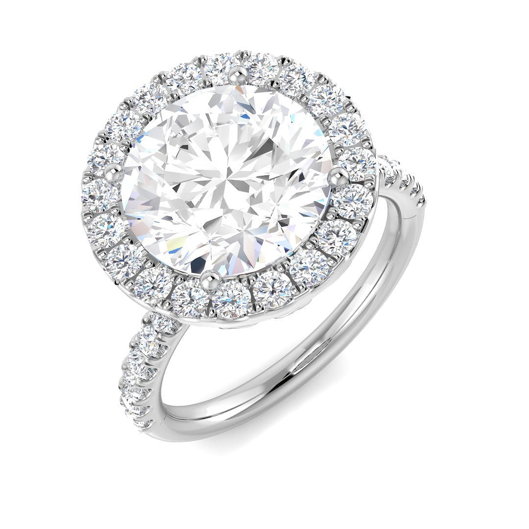 Platinum 4.69ct E VS1 Laboratory Grown CVD Ring