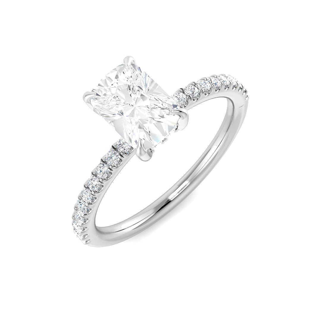Platinum 1.29ct E VS2 Laboratory Grown CVD Ring