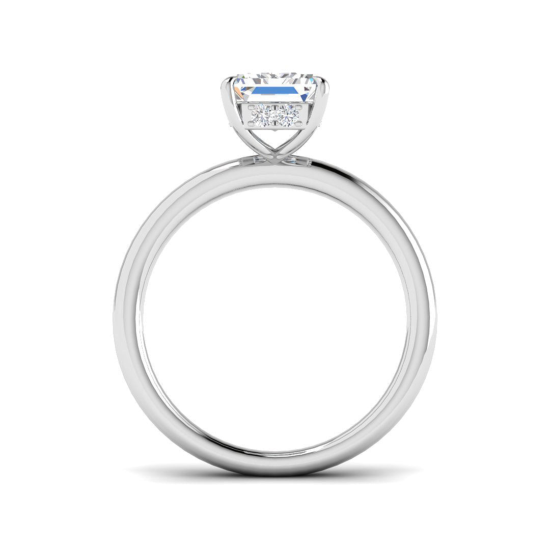 Platinum 1.15ct E VS2 Laboratory Grown CVD Ring