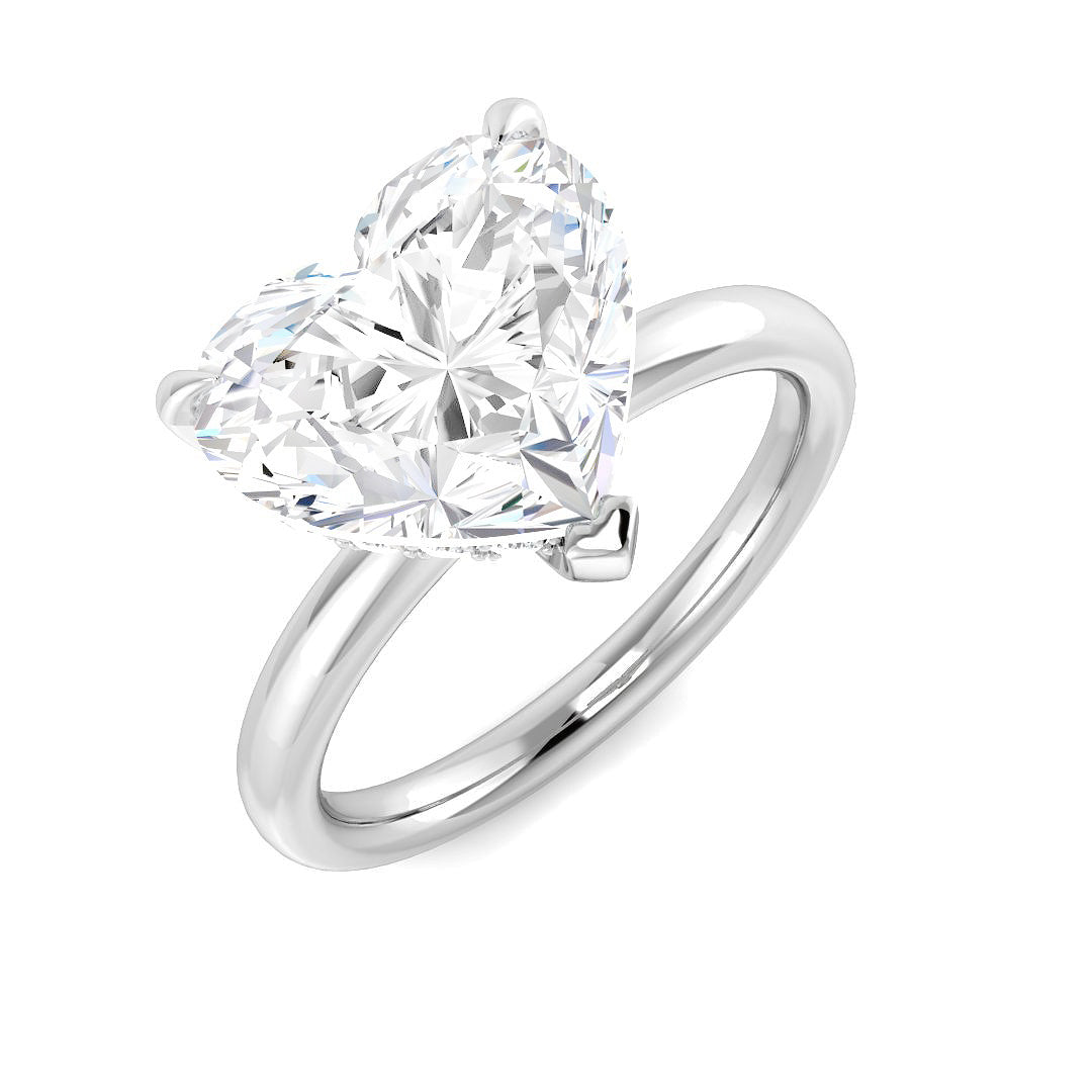 9ct White Gold 4.22ct E VS2 Laboratory Grown CVD Ring