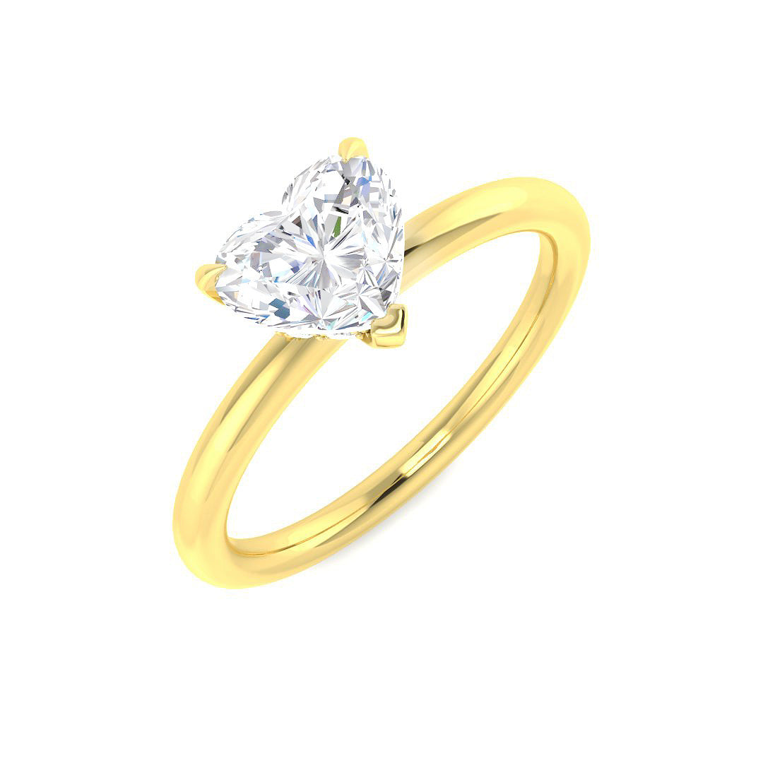 9ct Yellow Gold 1.11ct D VS1 Laboratory Grown CVD Ring