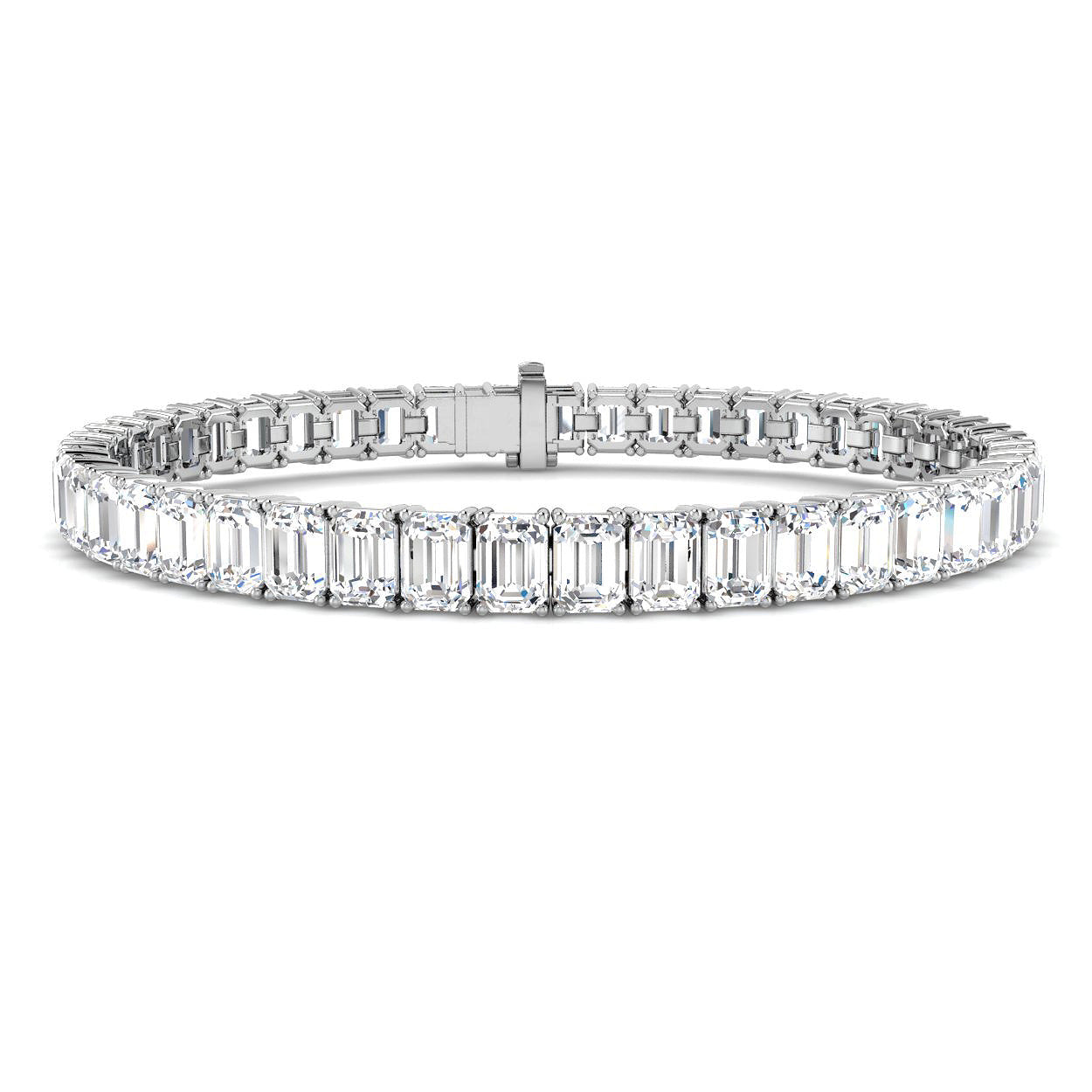 9ct White Gold 21.18ct Laboratory Grown CVD Bracelet