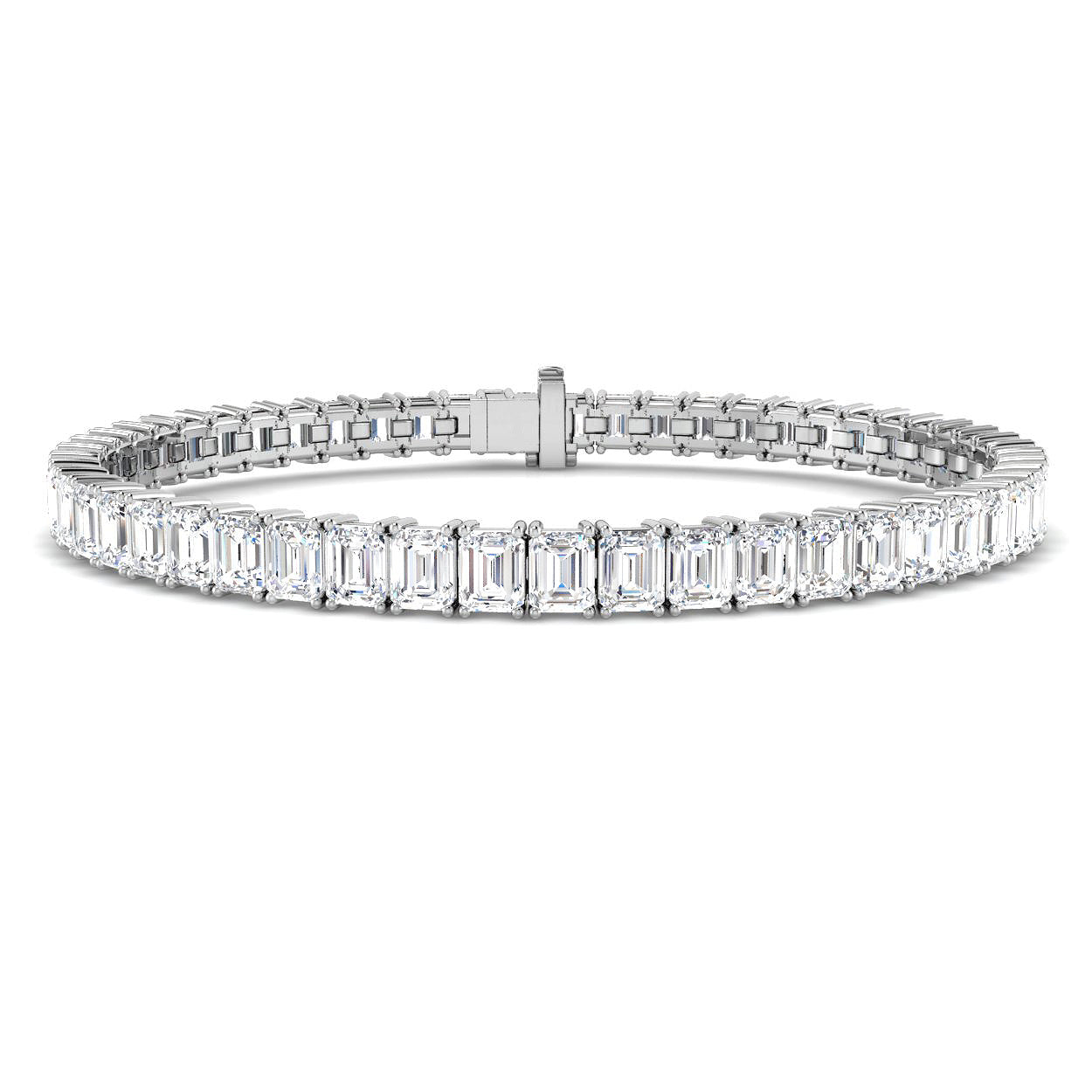 9ct White Gold 12.96ct Laboratory Grown CVD Bracelet