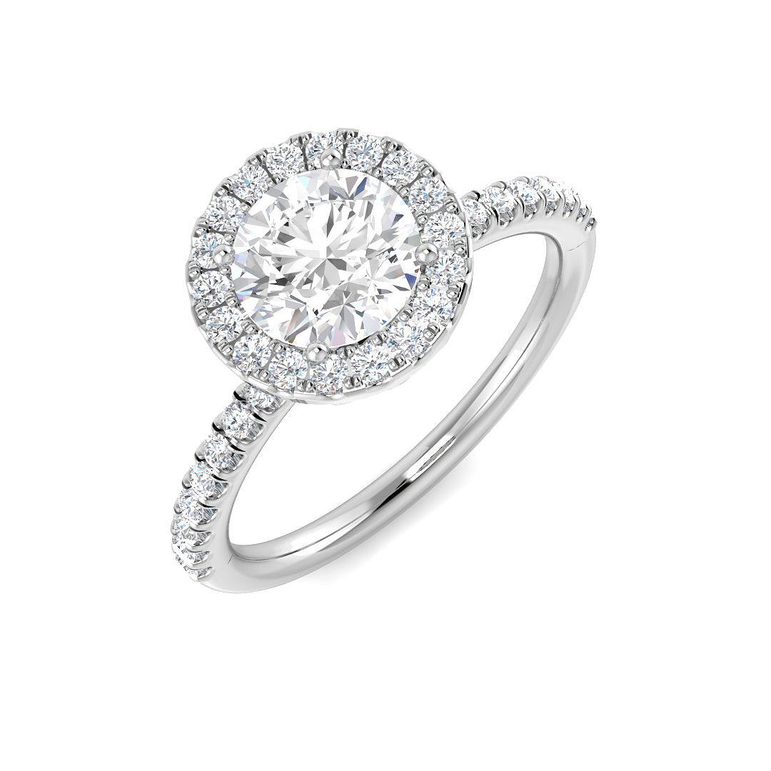 Platinum 1.33ct Laboratory Grown CVD Ring