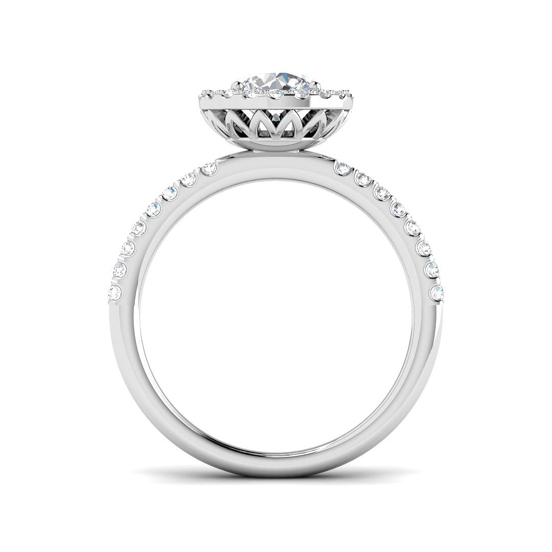Platinum 1.33ct Laboratory Grown CVD Ring