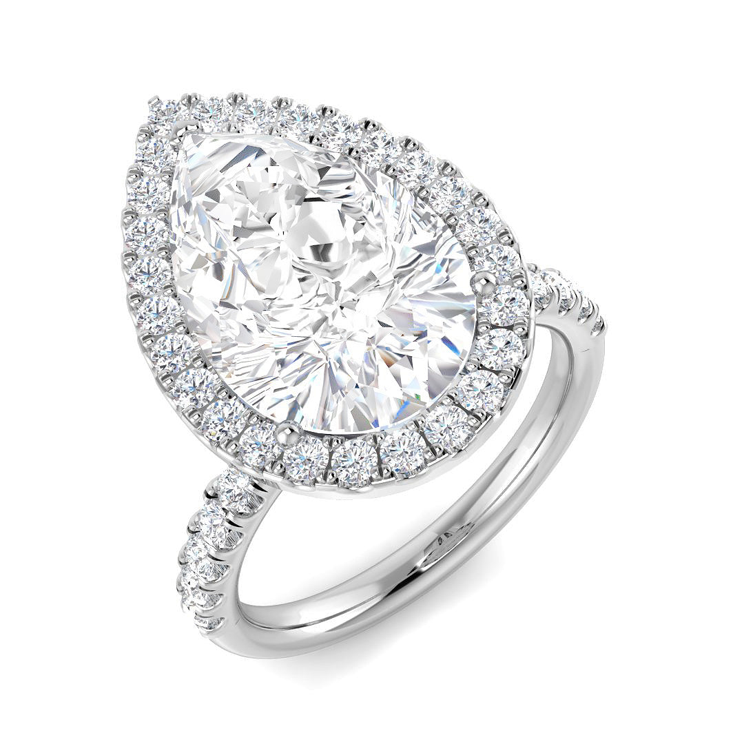 Platinum 5.71ct E VS2 Laboratory Grown CVD Ring