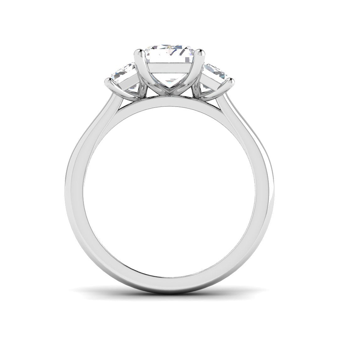 9ct White Gold 3.28ct E VS1 Laboratory Grown CVD Ring
