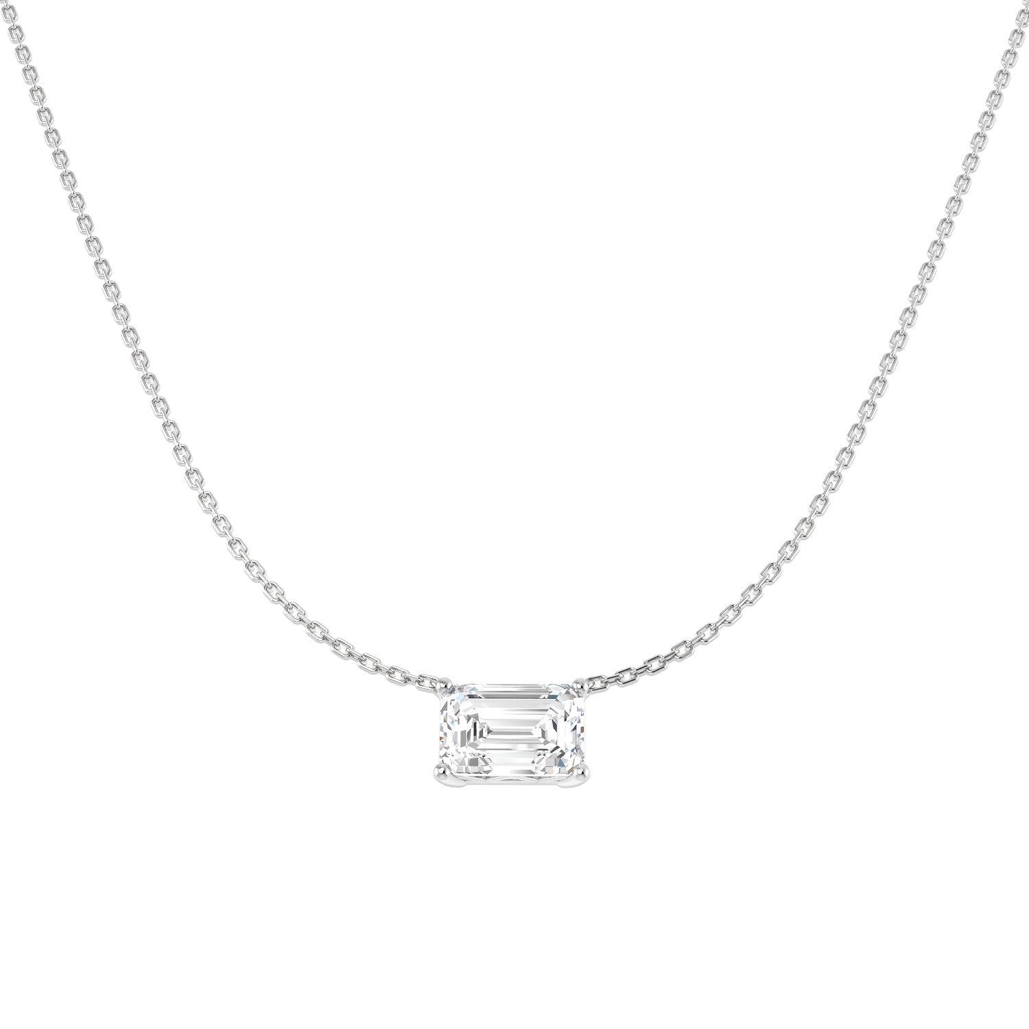 9ct White Gold 3.00ct E VS2 Laboratory Grown CVD Necklace