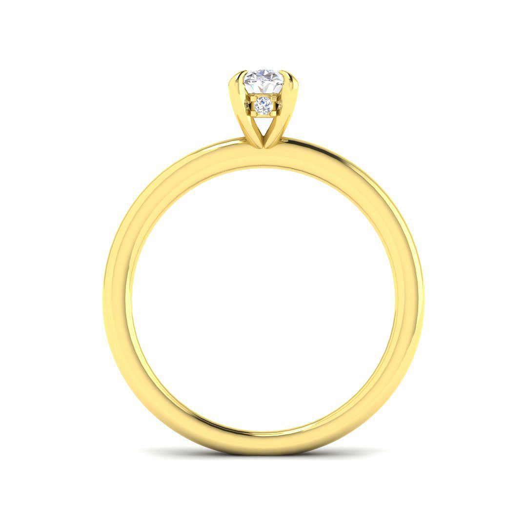 18ct Yellow Gold 0.55ct G SI1 Diamond Ring