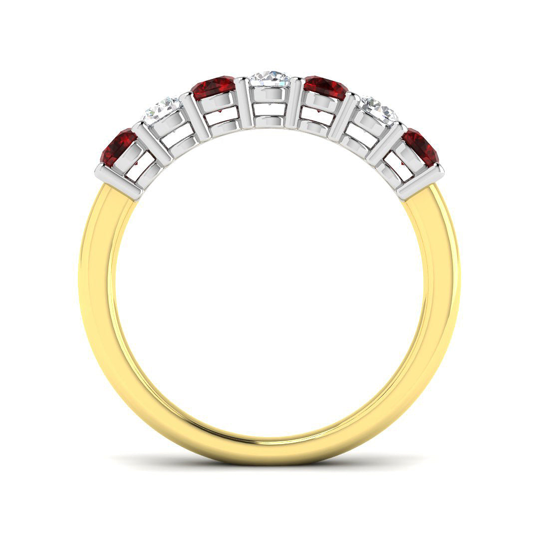 9ct Two-Tone Gold 0.85ct G SI2 Diamond Ring