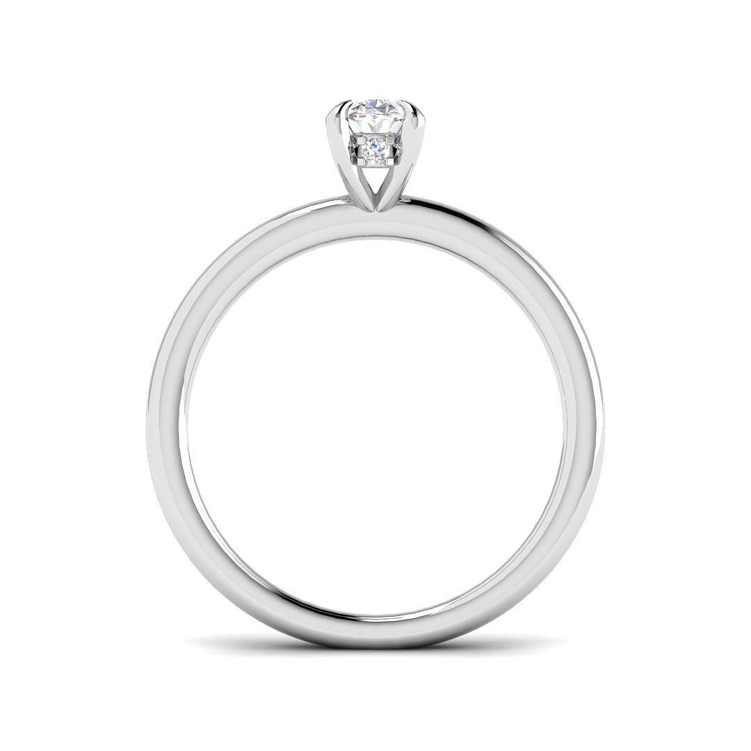 Platinum 0.55ct E SI1 Diamond Ring