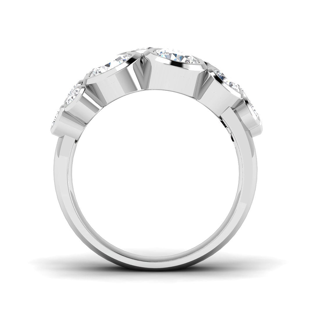 9ct White Gold 2.52ct Laboratory Grown CVD Ring