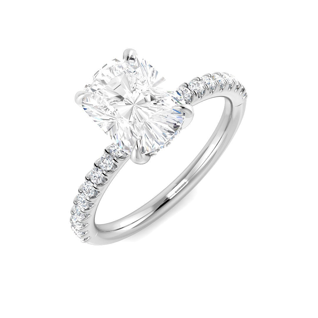 Platinum 2.32ct E VS1 Laboratory Grown CVD Ring