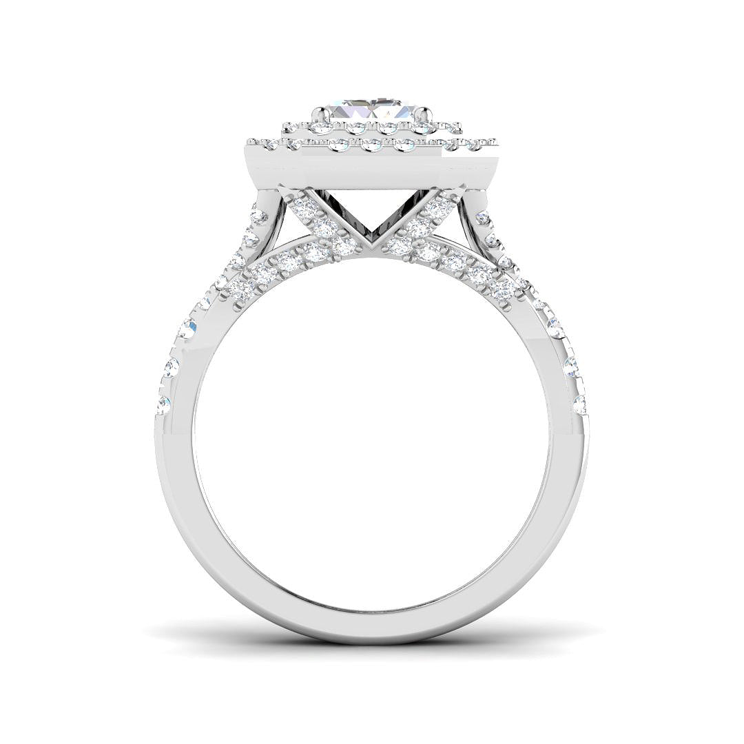 Platinum 2.70ct E VS1 Laboratory Grown CVD Ring