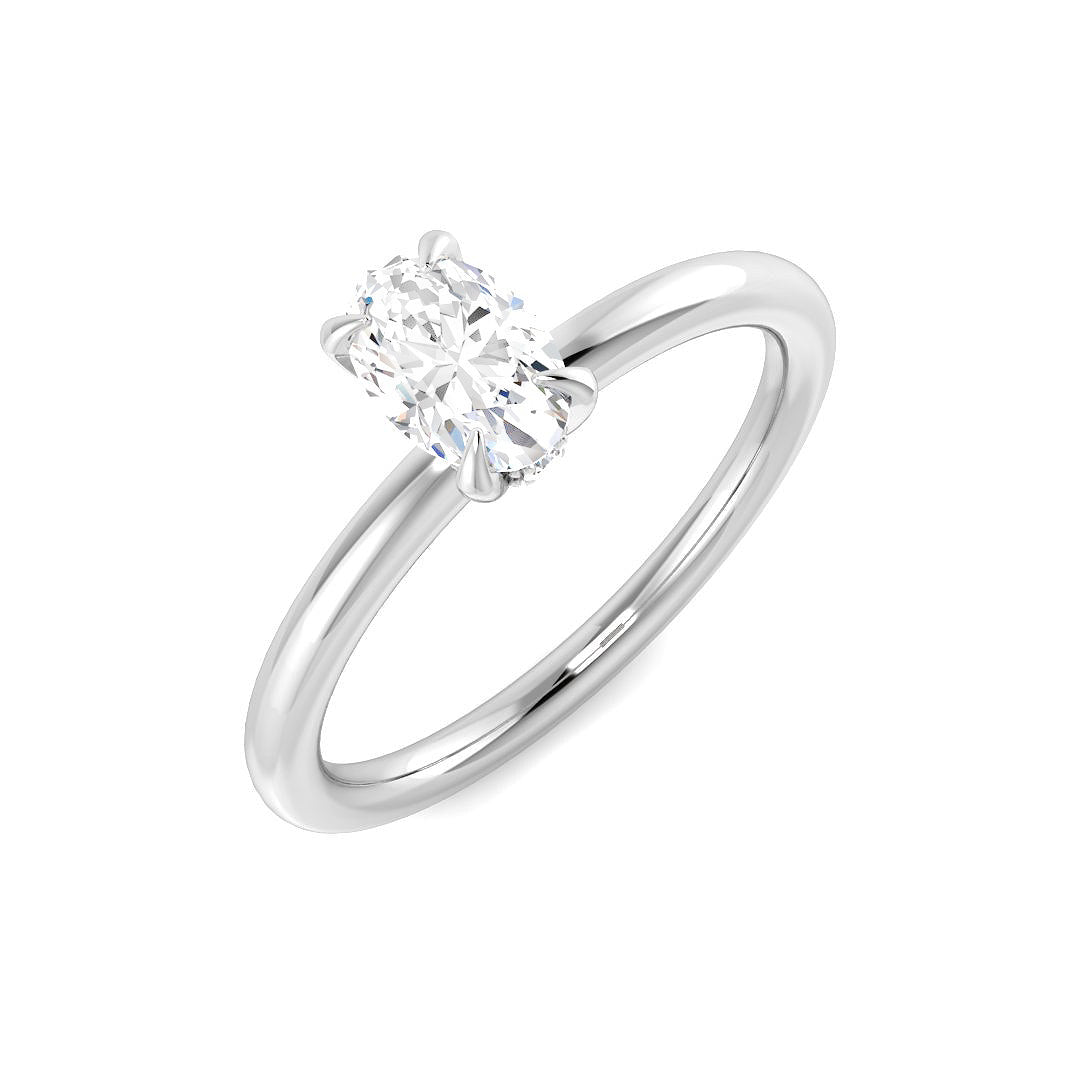 Platinum 0.55ct G SI1 Diamond Ring