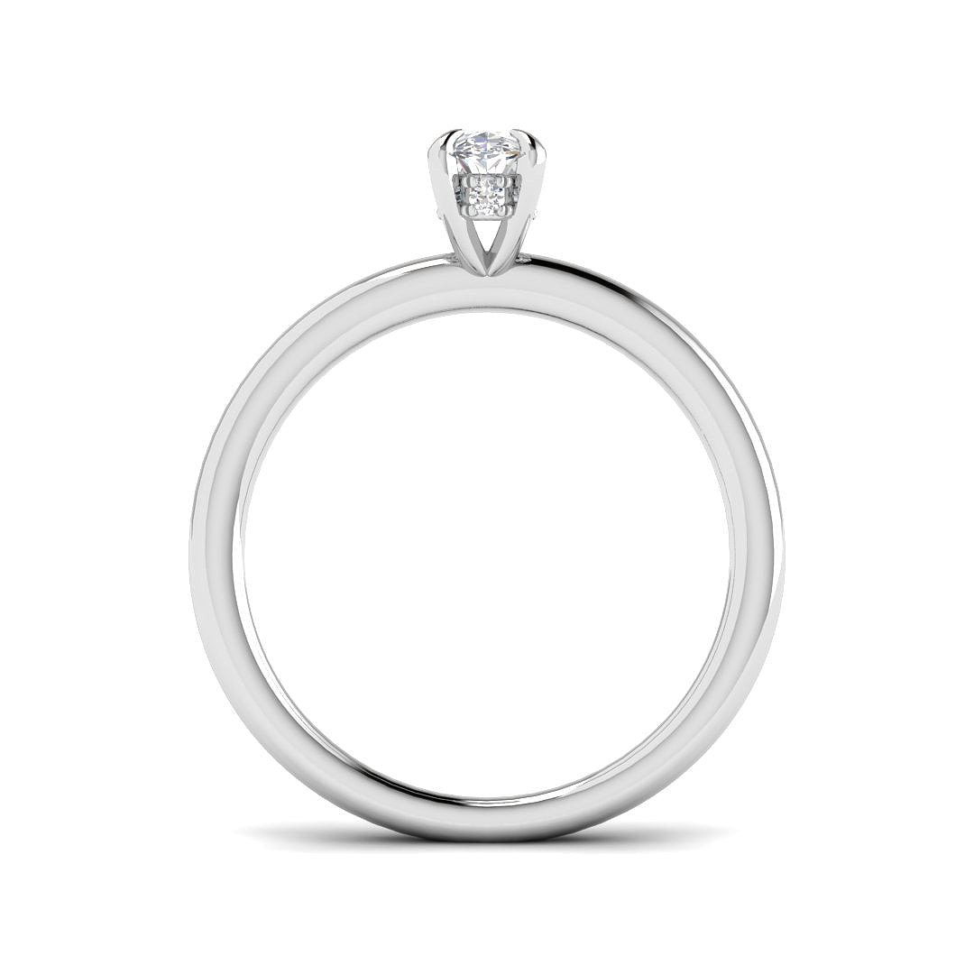 Platinum 0.55ct G SI1 Diamond Ring