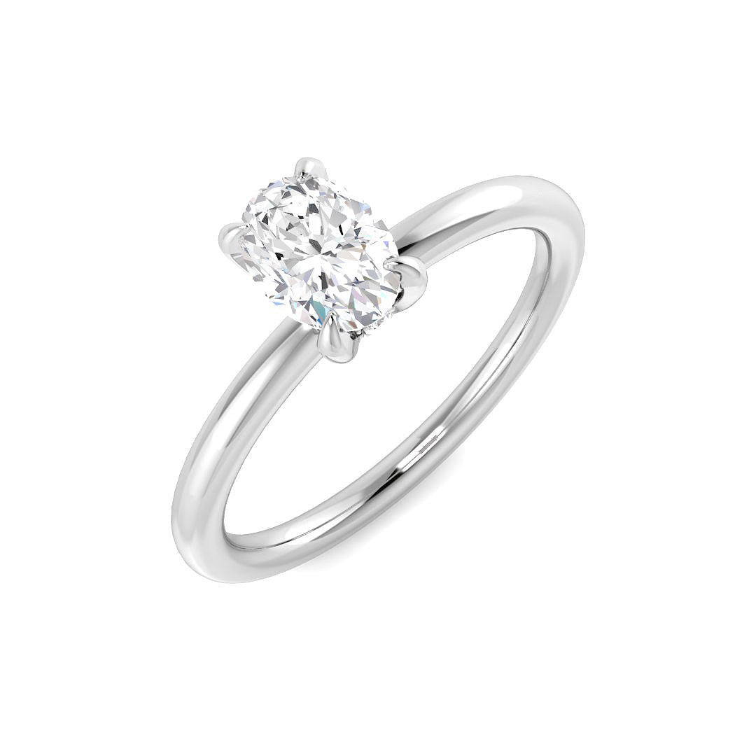 Platinum 0.55ct G SI1 Diamond Ring