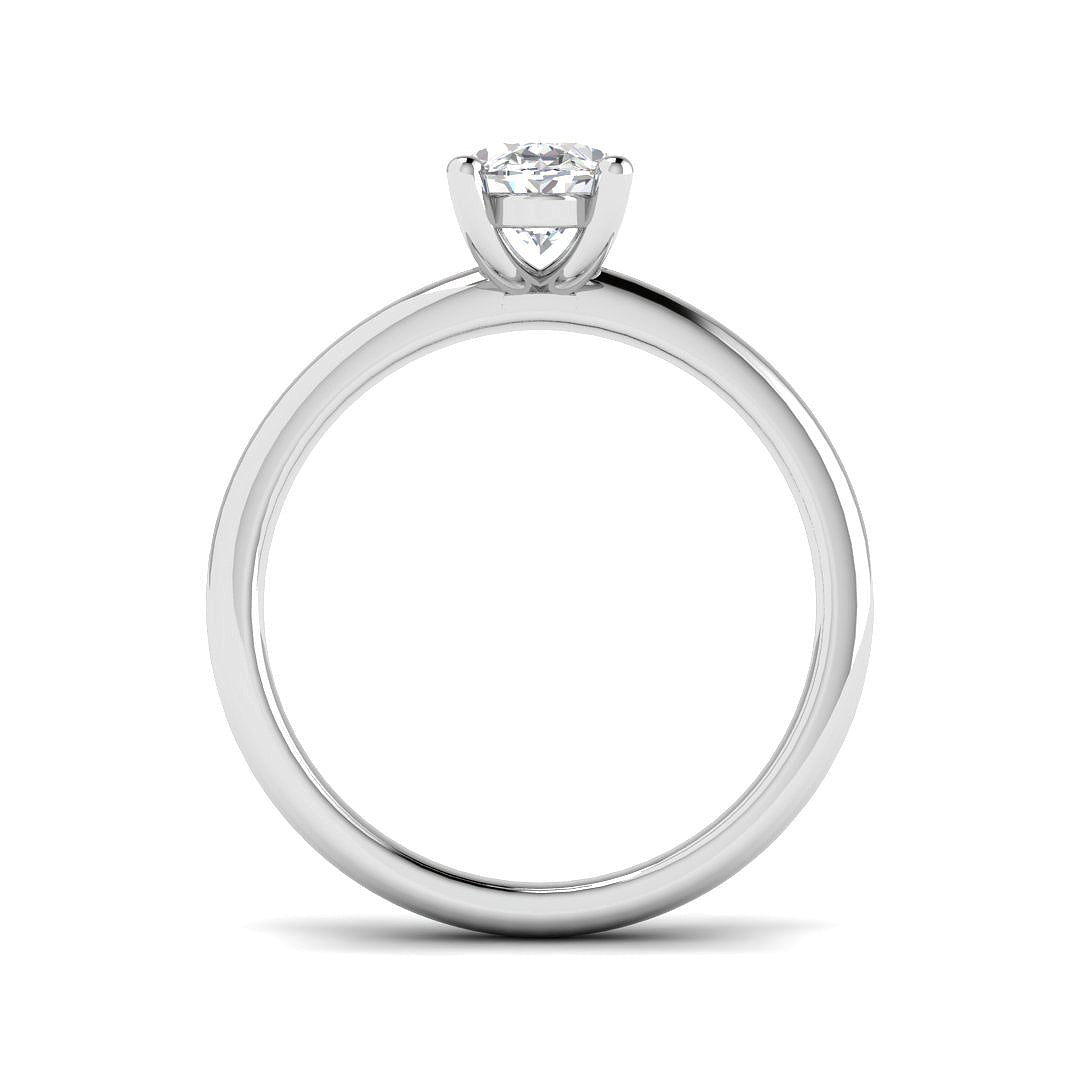Platinum 1.00ct E SI2 Diamond Ring