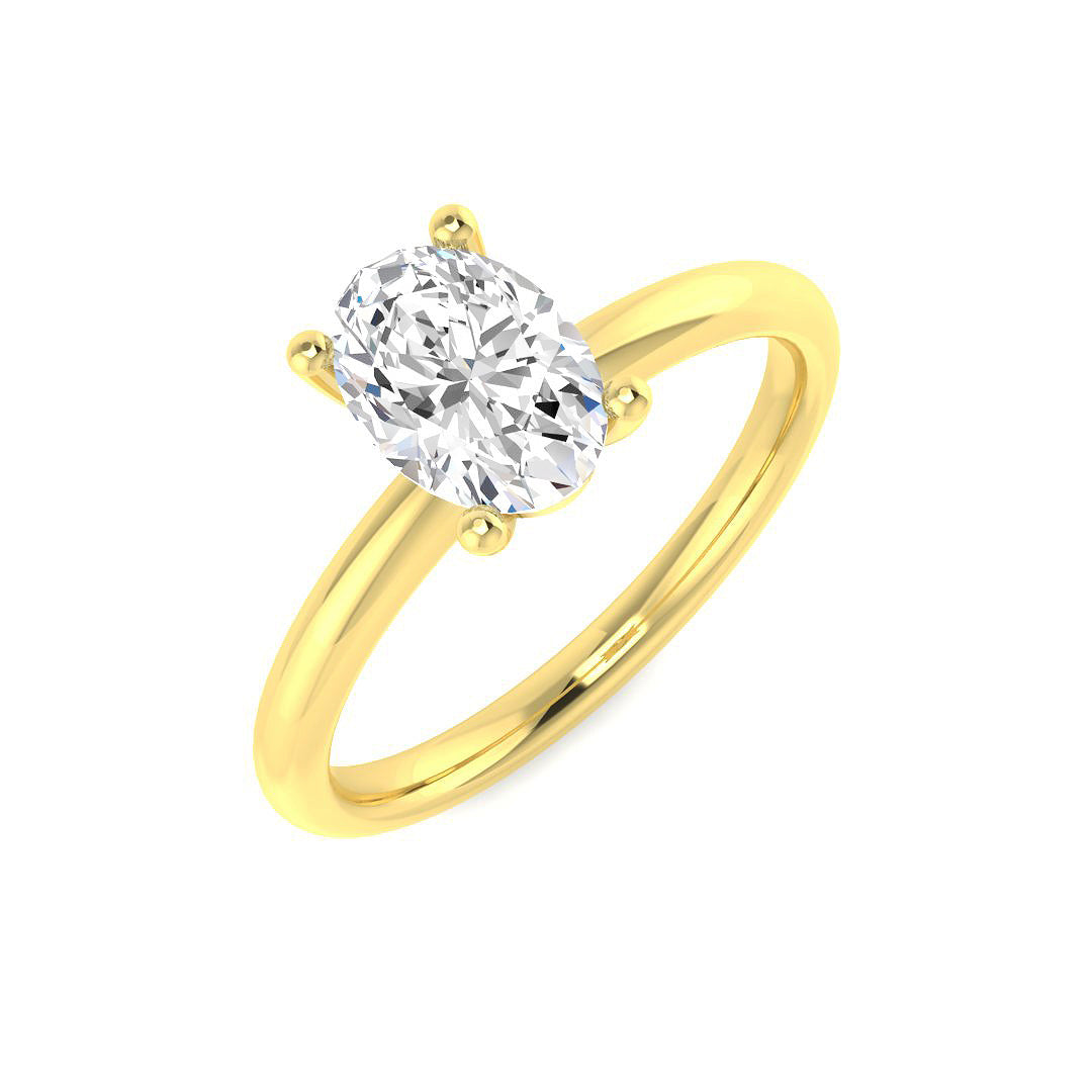 18ct Yellow Gold 1.00ct G SI1 Diamond Ring