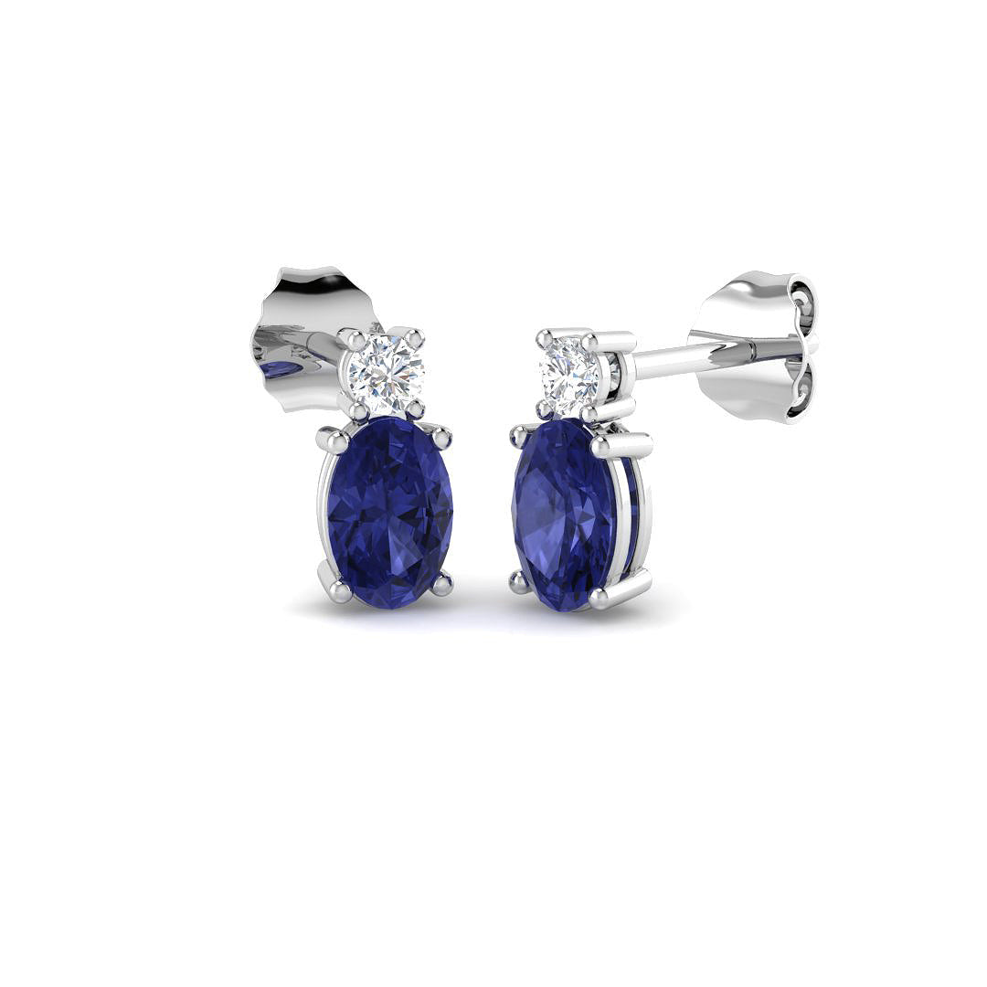 9ct White Gold 1.20ct G SI2 Diamond Earrings