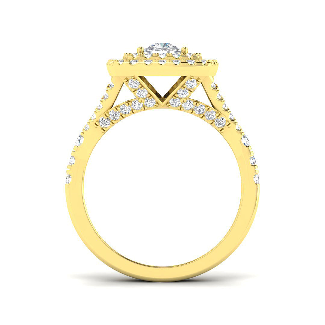9ct Yellow Gold 2.20ct E VS1 Laboratory Grown CVD Ring