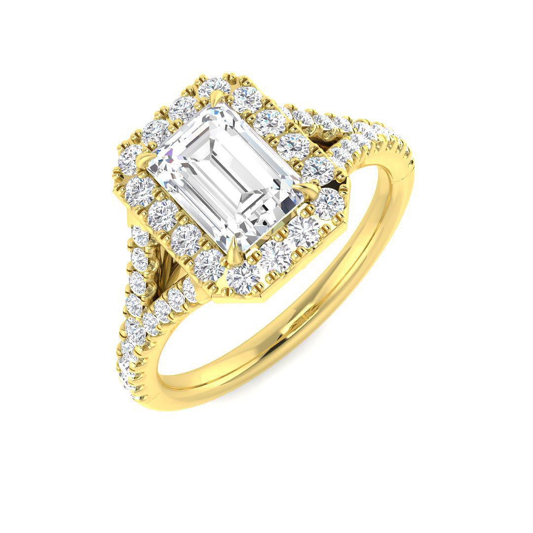 9ct Yellow Gold 1.53ct D VS2 Laboratory Grown CVD Ring
