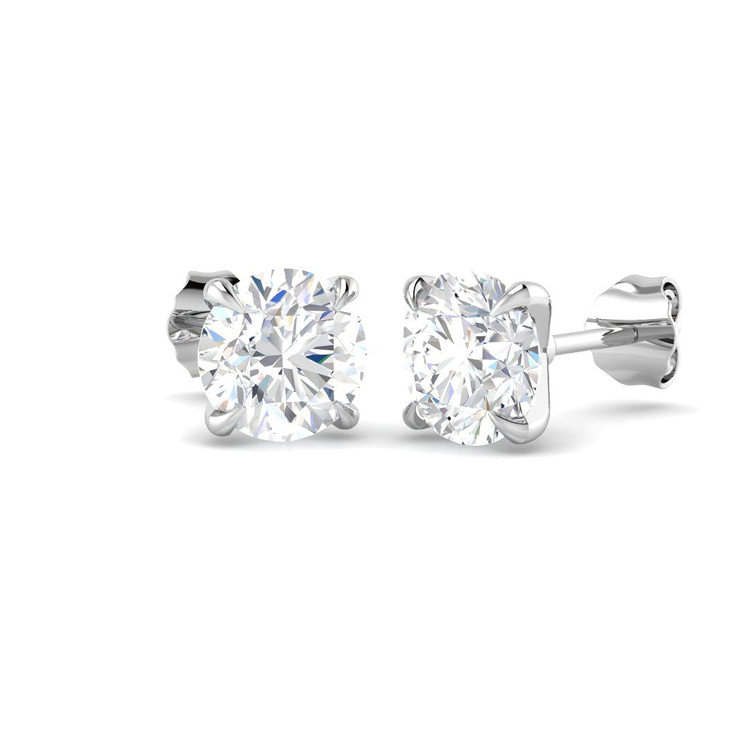 18ct White Gold 3.01ct G SI2 Diamond Earrings