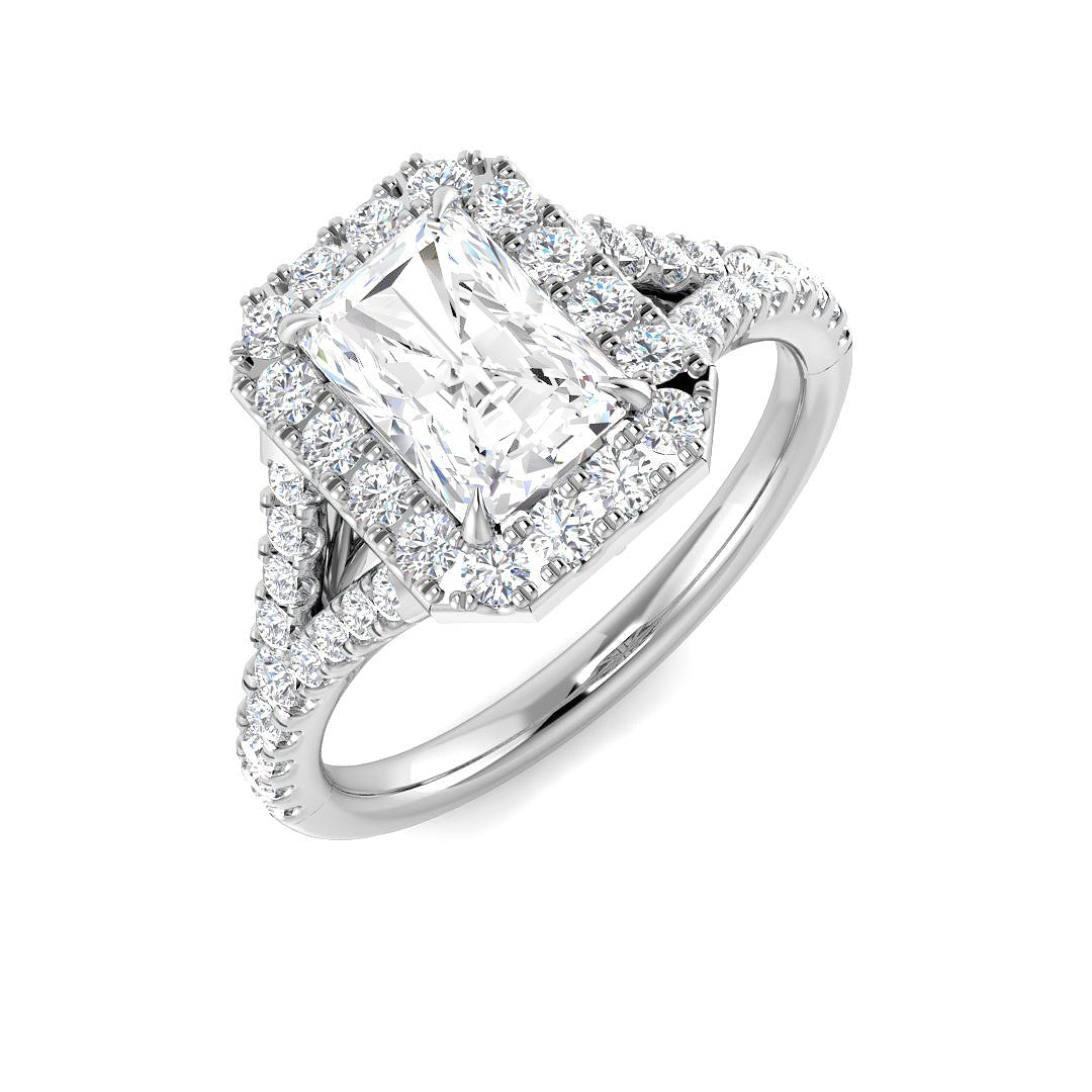 Platinum 1.51ct E VS2 Laboratory Grown CVD Ring