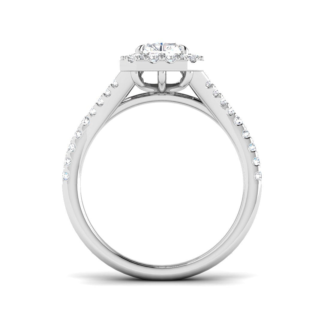 9ct White Gold 1.51ct E VS1 Laboratory Grown CVD Ring