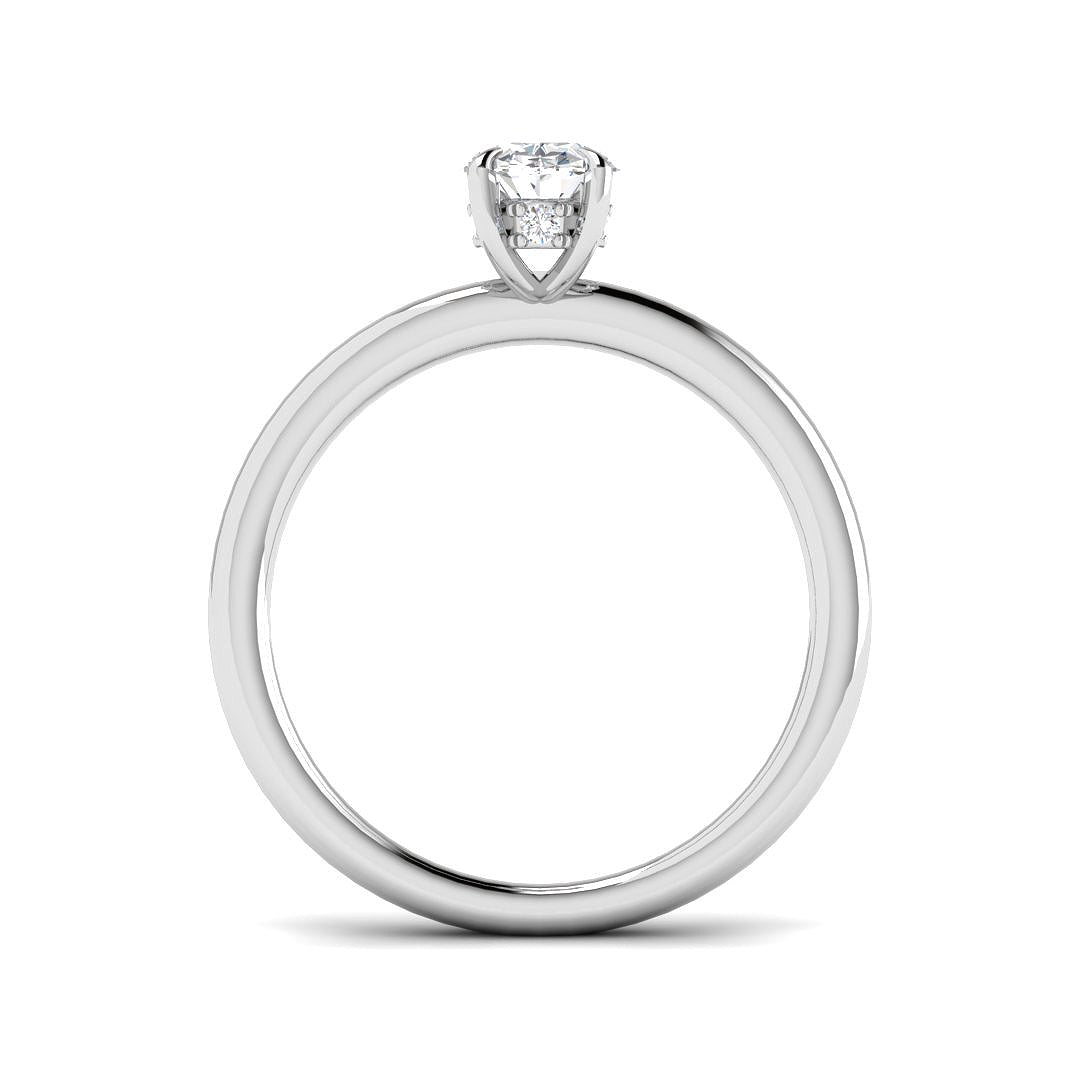 Platinum 0.75ct F SI1 Diamond Ring