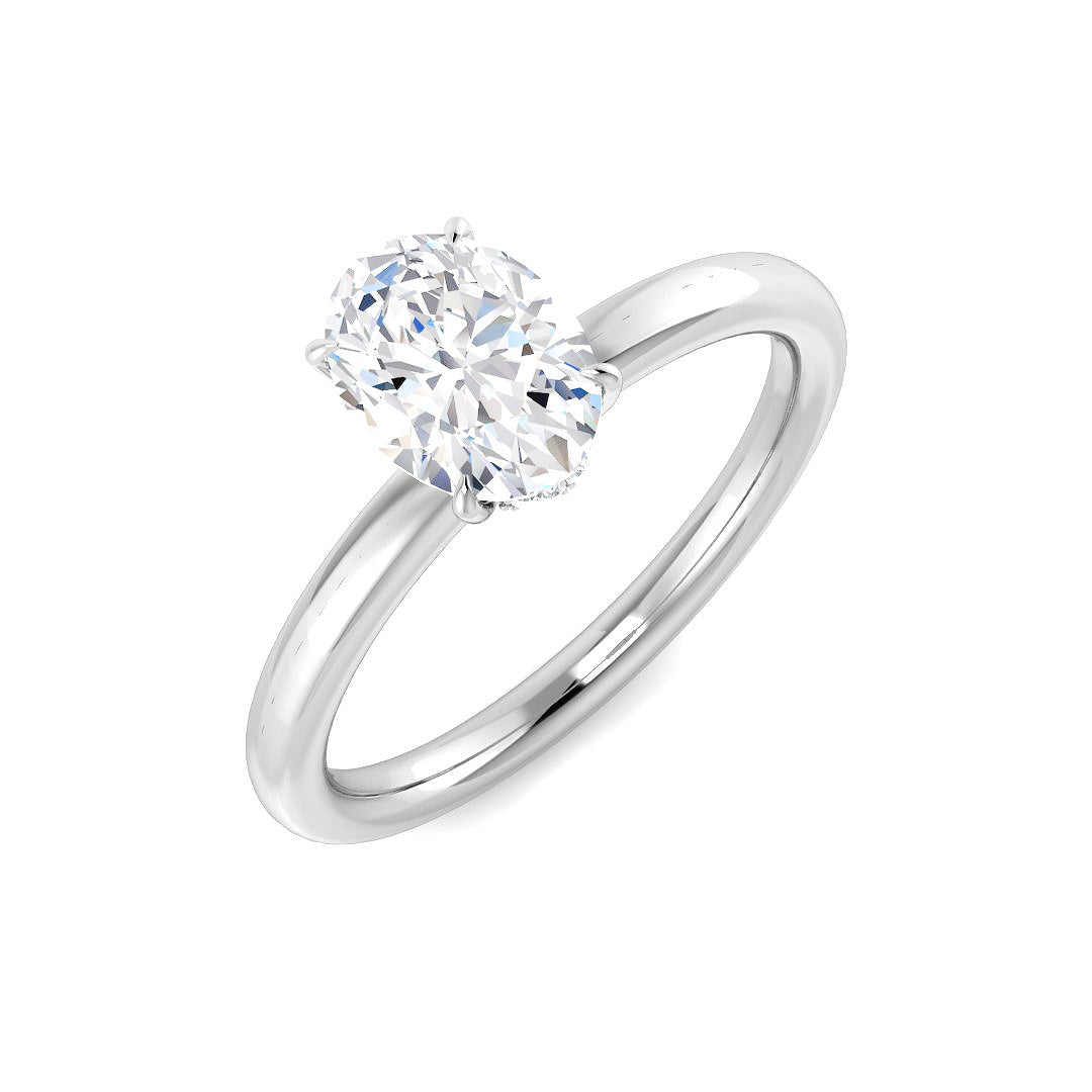 Platinum 1.06ct G SI2 Diamond Ring