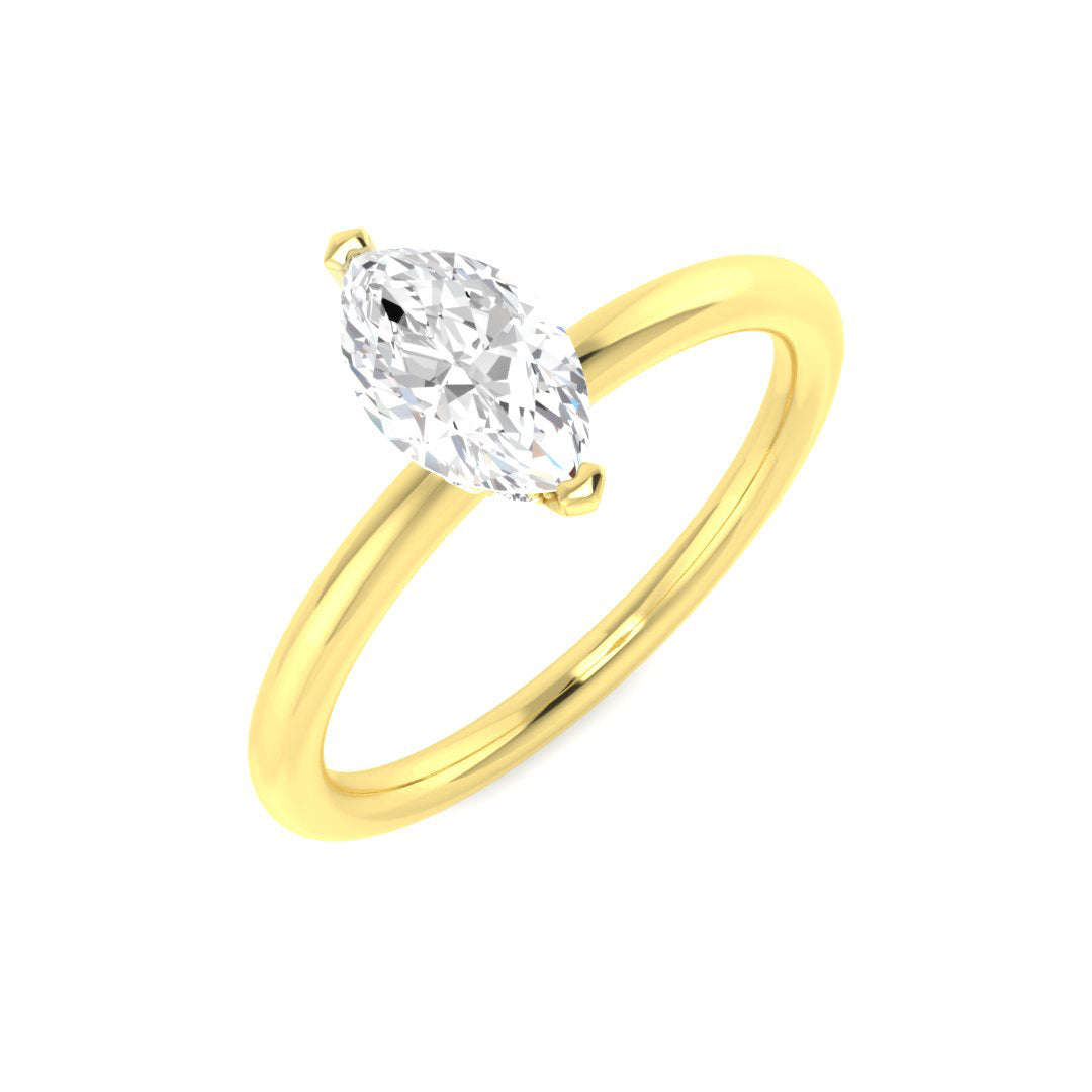 18ct Yellow Gold 0.83ct G SI2 Diamond Ring