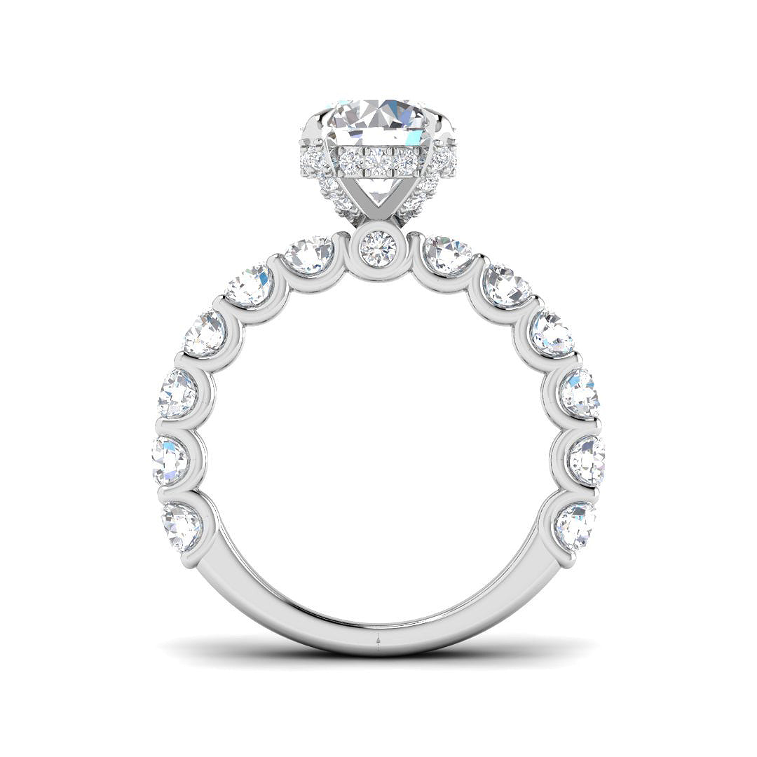 Platinum 3.81ct E VS2 Laboratory Grown CVD Ring